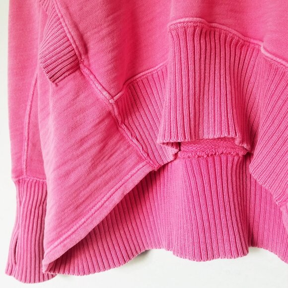 Free People FP Movement Solid Honey Dove Pullover Hoodie in Pink Size L Rare $98 - Picture 15 of 16